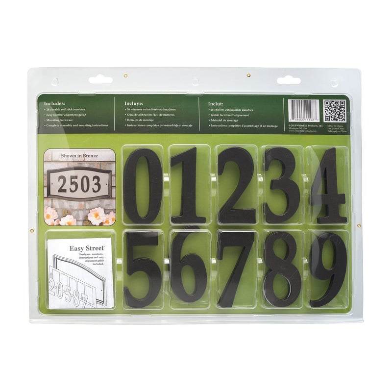 Whitehall Products 11199 Easy Street Address Plaque-Silver, 15.5x8x0.5 - Image 5